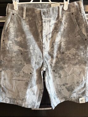 No Boundaries Gray Tie-Dye Cargo Shorts